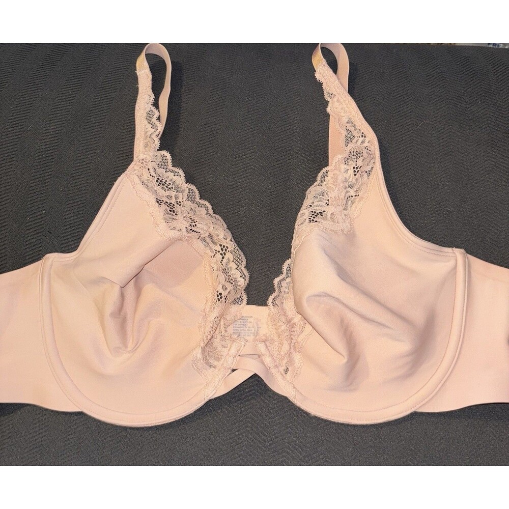 Soma Essentials Unlined Lace Trim Plunge Bra 40D